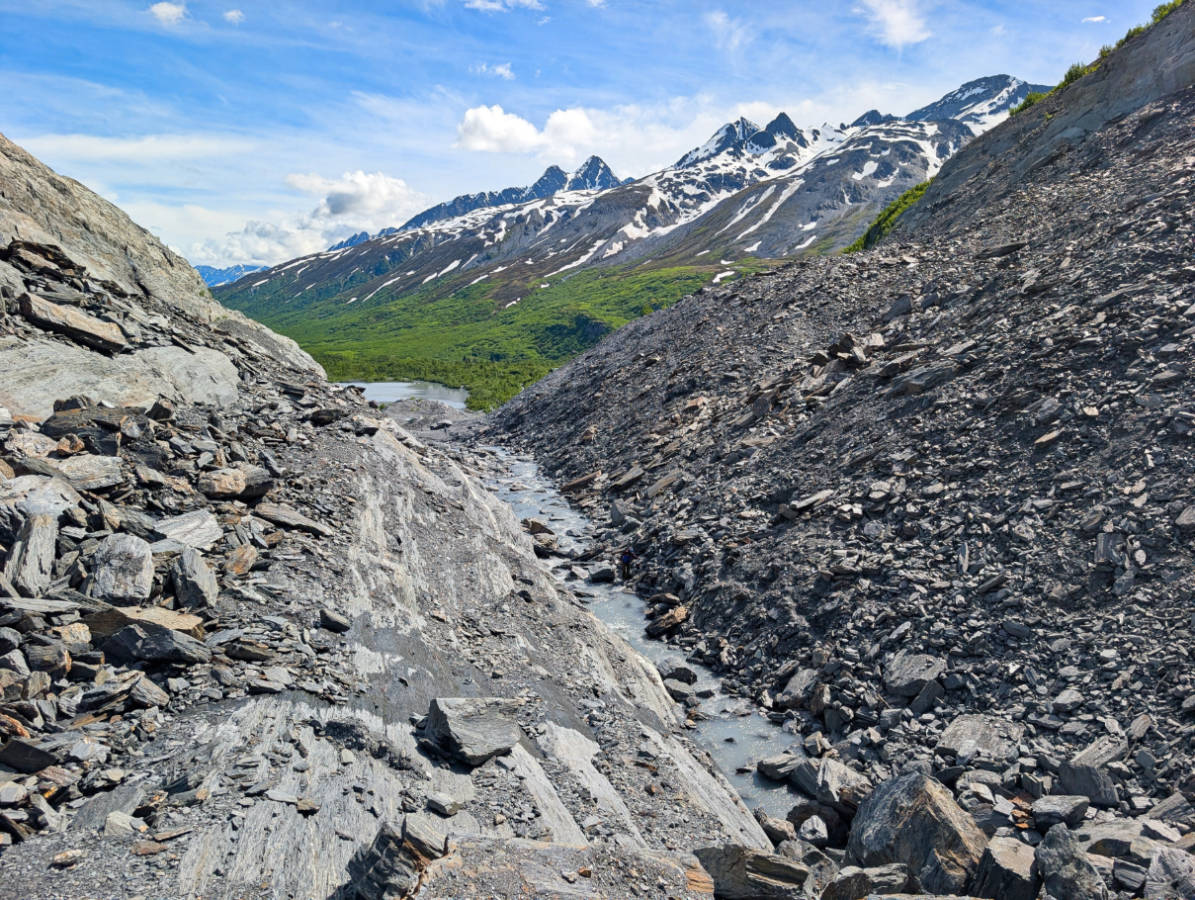 Glacial Stream at Worthington Glacier State Recreation Area Thompson Pass Valdez Alaska