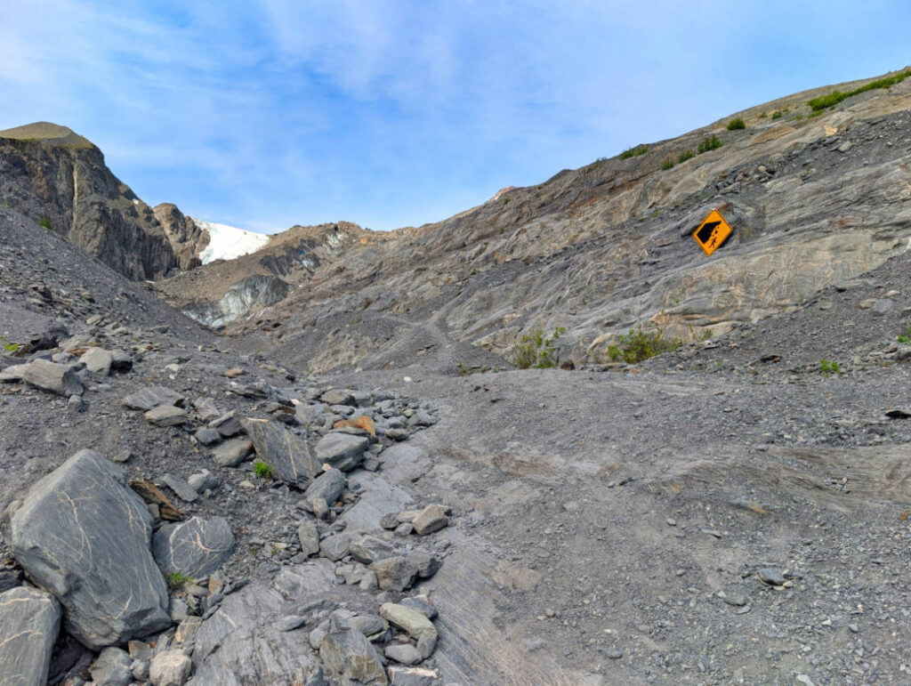 Hiking trail at Worthington Glacier State Recreation Area Thompson Pass Valdez Alaska