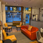 Lobby of Silverbow Inn downtown Juneau Alaska