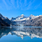 Reflection at Johns Hopkins Glacier in Glacier Bay National Park Alaska