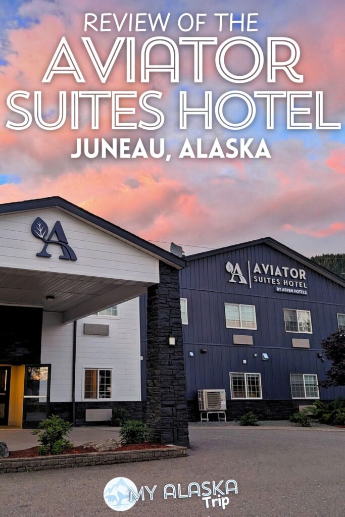 The Aviator Suites Hotel at the Juneau International Airport is actually one of our top picks for where to stay in Juneau. With spacious rooms, a great fitness center and the BEST location for a late arriving or early departing flight, see what else makes the Aviator Hotel a great Juneau stay.