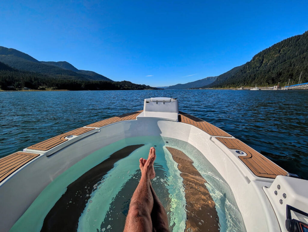 Rob Taylor on Hot Tub Boat Tour with IntoAK Juneau Alaska