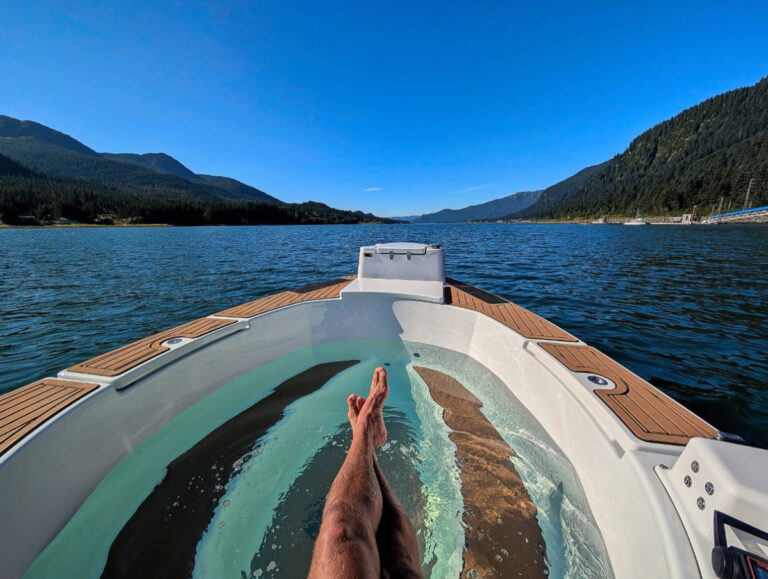 Rob Taylor on Hot Tub Boat Tour with IntoAK Juneau Alaska