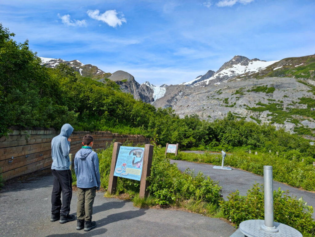 Taylor Family at Worthington Glacier State Recreation Area Thompson Pass Valdez Alaska