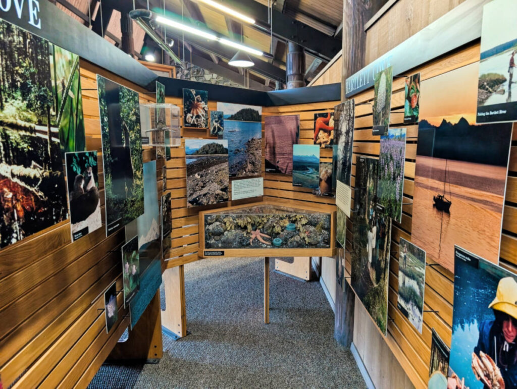 Visitor Center in Glacier Bay Lodge in Glacier Bay National Park Gustavus Alaska