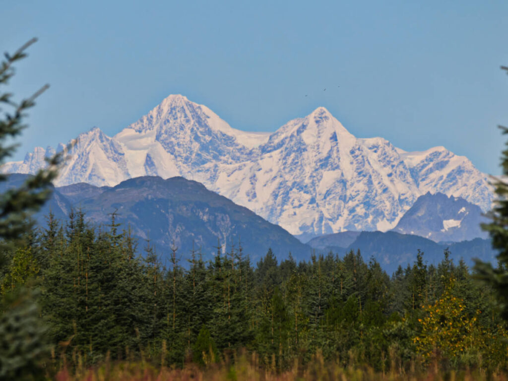 Fairweather Mountain Range from Gustavus Beach Park Gustavus Alaska