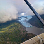 Grewingk Glacier Lake in Kachemak Bay State Park from Beryl Air Scenic Flightseeing Homer Alaska