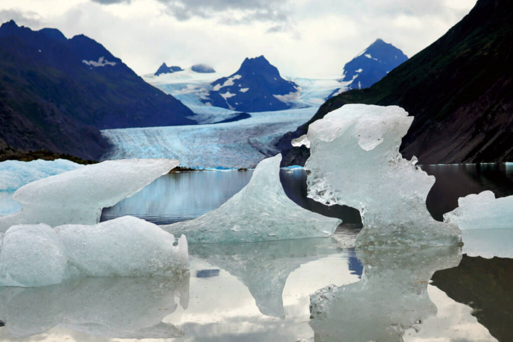 Iceberg at Grewingk Glacier Lake Kachemak State Park Homer Alaska