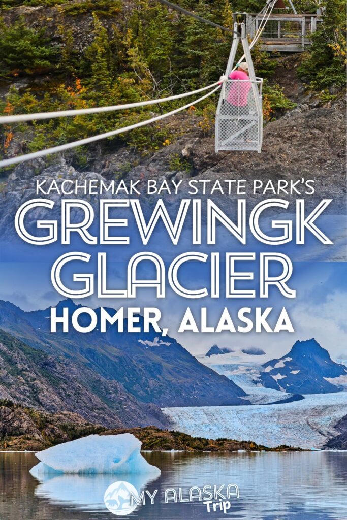 Homer is known for fishing but there's a beautiful glacier here too. Grewingk Glacier in Kachemak Bay State Park is an amazing day trip that includes a boat from the Homer Spit, hiking through forests and even a tram across a glacial river. See how to plan this epic day trip from Homer to add to your visit.