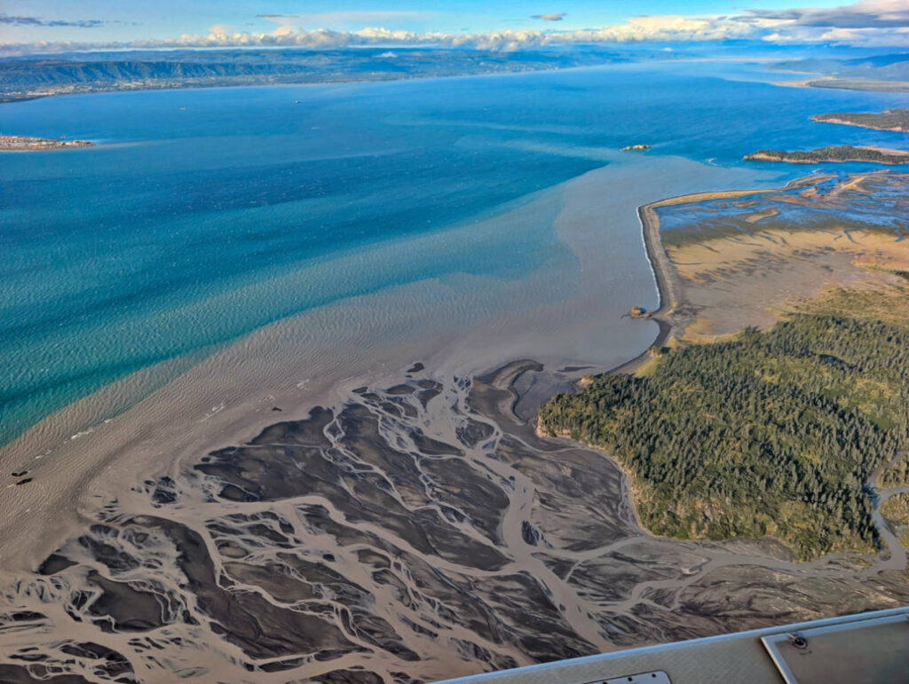 Kachemak Bay from Beryl Air Scenic Flightseeing Homer Alaska