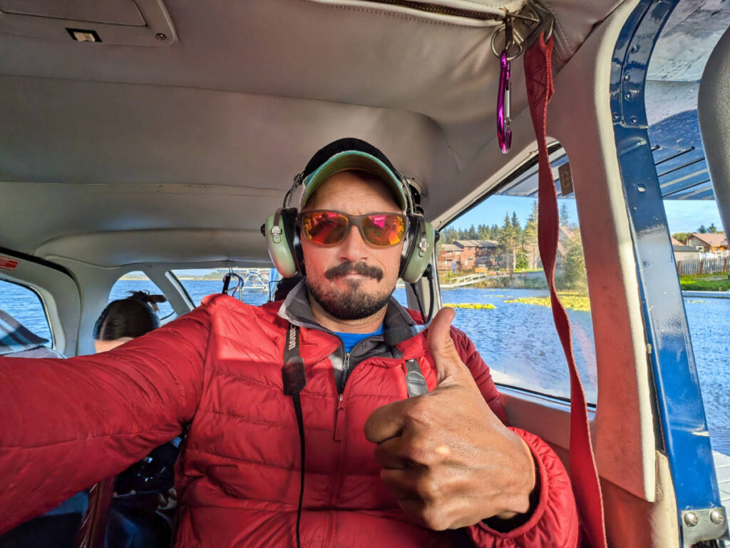 Rob Taylor on Beryl Air Cesna 206 Seaplane on Beluga Lake Homer Alaska