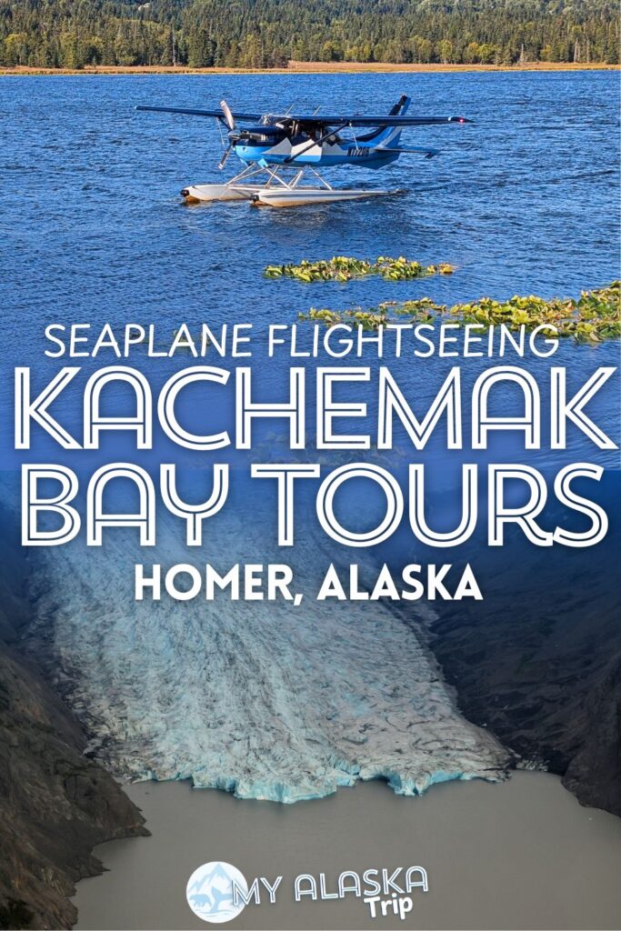 Seaplane flightseeing tours over Kachemak Bay are one of the most beautiful, fun things to do in Homer, Alaska. Soaring over glaciers and looking for wildlife is a great addition to your time on the Kenai Peninsula and in Homer.